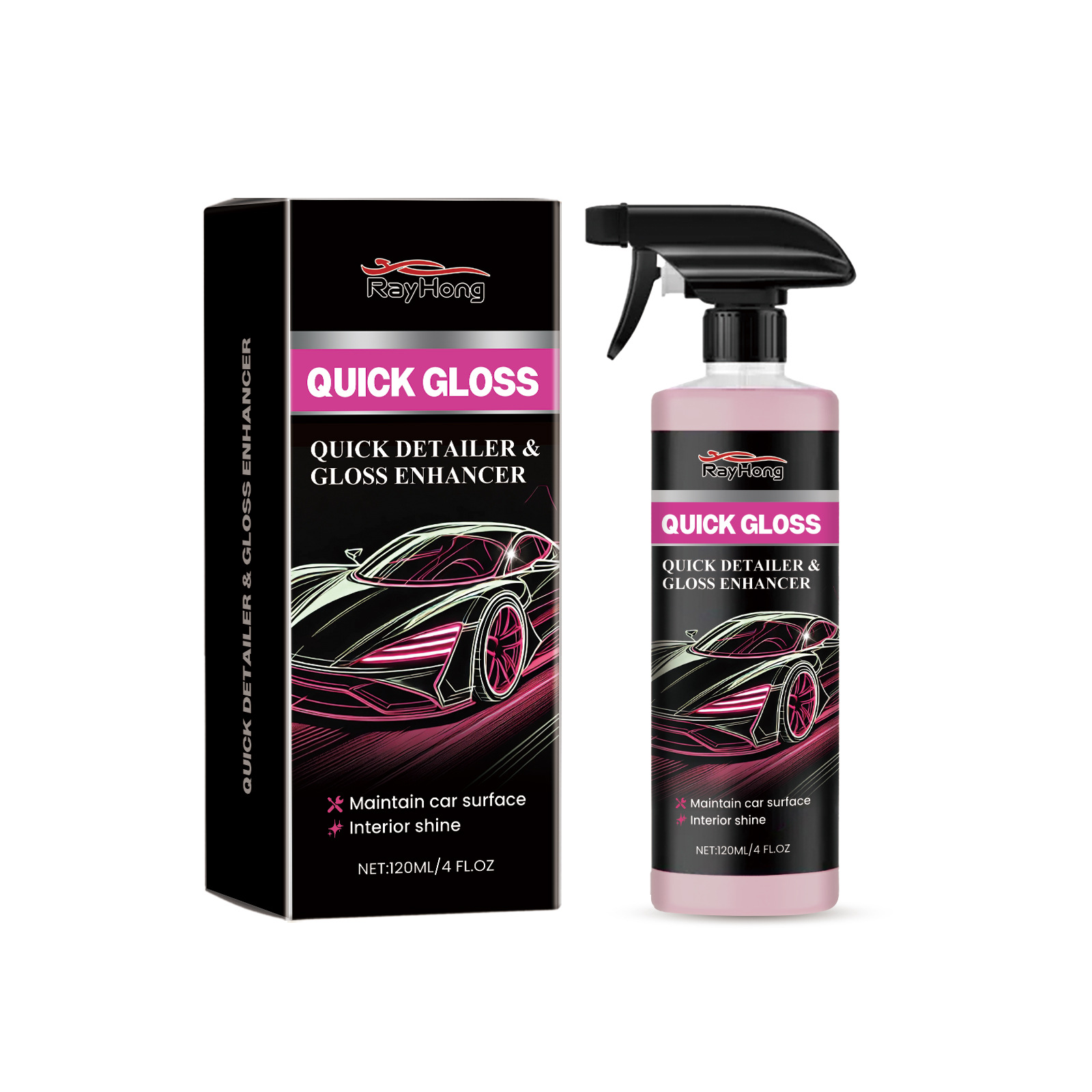 Auto Enhancer Spray Car Gloss Enhancer Spray 120ml - Water Repellent C... – Grandado
