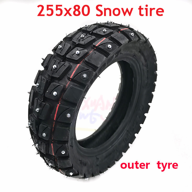 Neumático de nieve para patinete eléctrico, tubo interno de 10x3 pulgadas, para nieve todoterreno, Speedual Grace 10 Zero 10X 10x3,0 255x80: outer tyre