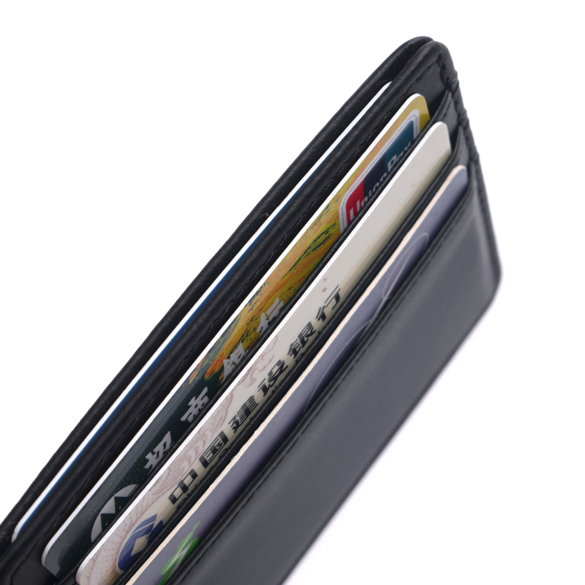 4-Kaart Multicolor Kaarthouder Unisex Wallet Slim Pu Leather Credit Card Id Card Cover Portable Container Purse vrouwen Mannen