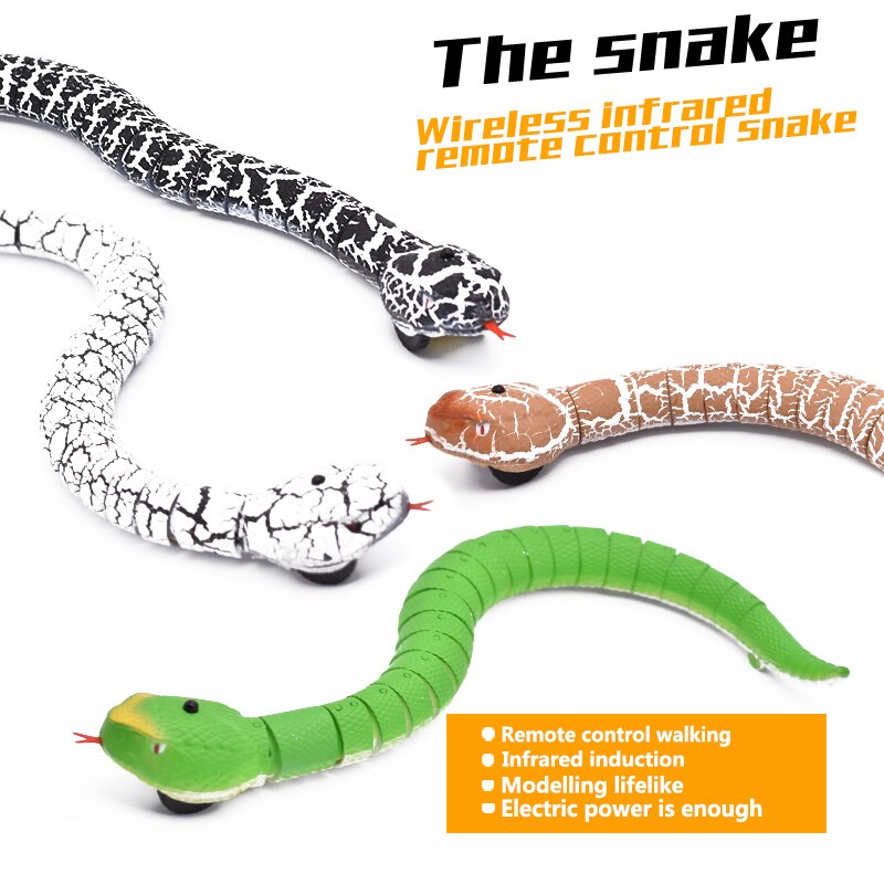 Infrared RC Toy Kit for Kids Adults Smart Remote Control Snake Mouse Cobra Tortoise Prank Jokes Radio Insect for Boys Toy