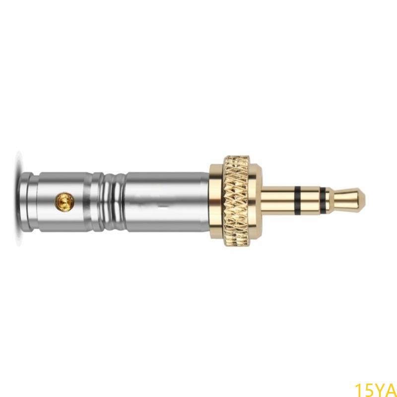 15ya 3.5mm stereo vergrendelbare audiostekkers met vergulde connector voor luidsprekers en versterkers, veelgebruikt