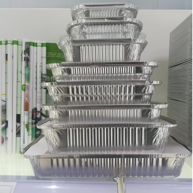 Aluminium bakjes 450ml met deksel