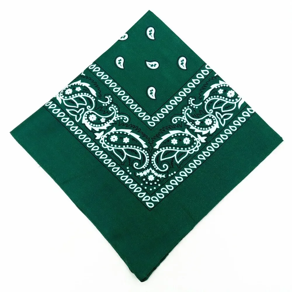 Bohemien drucken Bandana Paisley aufbringen Stirnbänder Hiphop Kopftuch draussen unisex Stirnband Handgelenkbandagen Gesichtsmaske Taschentuch: Gold