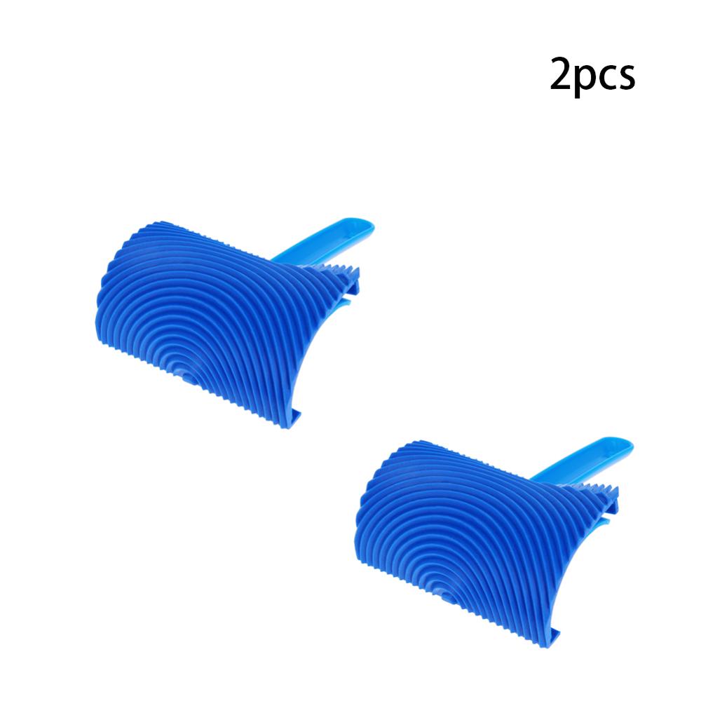 Blue Wood Grain Tool Wood/Plastic Handle Rubber Wood Grain Paint Roller DIY Pattern Stamp For Wall Painting Decoration 1pcs/2pcs: MS18A-4 x2pcs