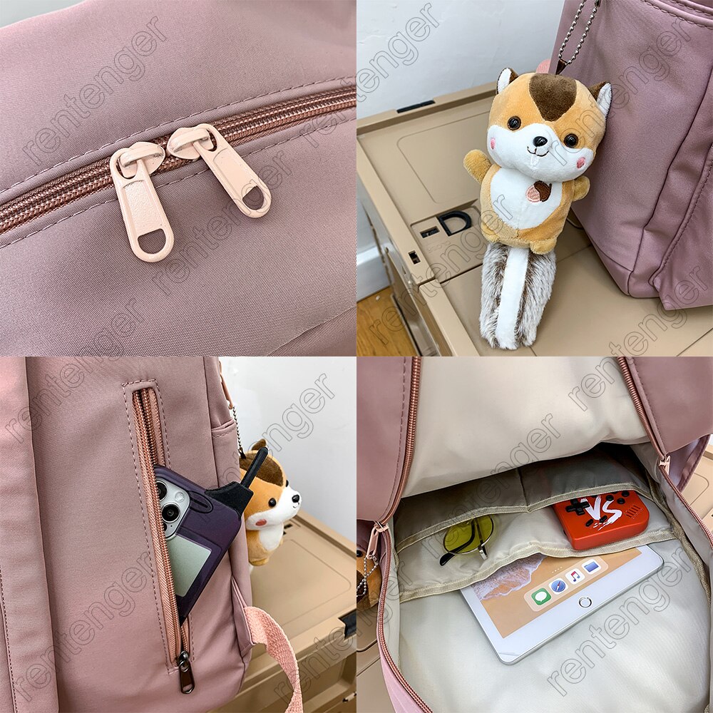 modisch Dame Nette Rucksack Mädchen Weibliche Schule Tasche Laptop Hochschule Schüler Frauen Rucksack Nylon Reise Kawaii Taschen Buch Neue