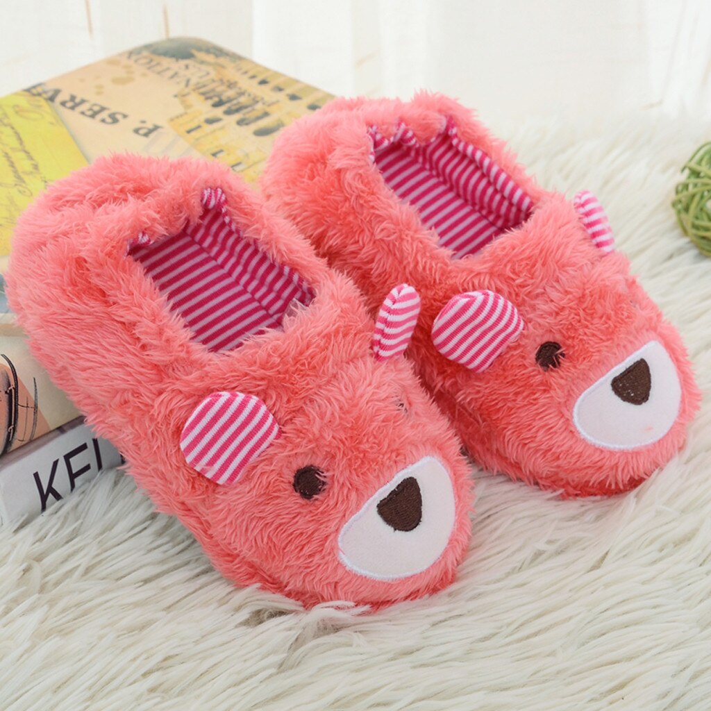 Pantoufles de dessin animé pour bébés | Chaussures chaudes pour bébés en bas âge, pantoufles à semelles souples, pantoufles de fourrure pour enfants, pantoufles pour garçons et filles