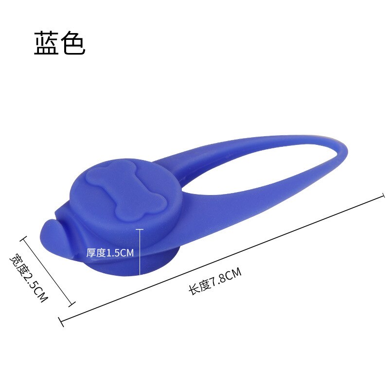 Collier LED pour chien, pendentif de sécurité, lumière clignotante, lumière clignotante dans la nuit, étiquettes lumineuses fluorescentes, fourniture pour animaux de compagnie: Bleu
