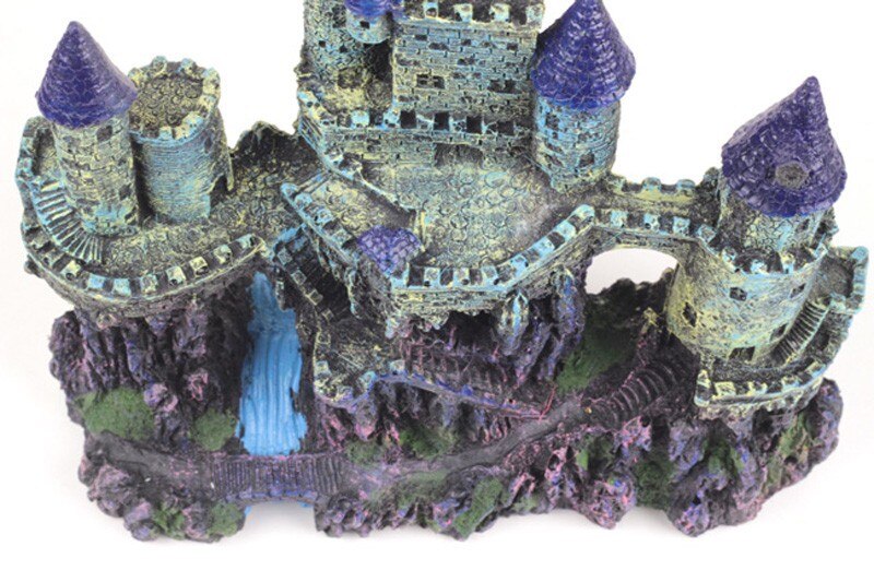 25cm middeleeuwse torens kasteel aquarium decoratie aquarium grot landschap