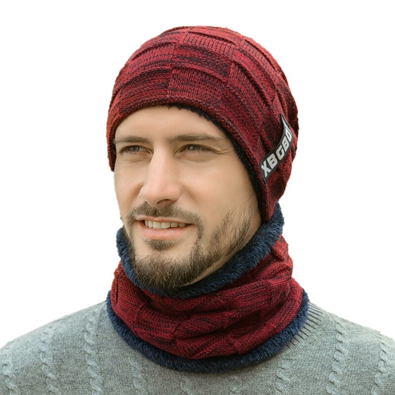 Winter Mutsen Mannen Gebreide Muts Caps Beany Masker Gorras Motorkap Warme Baggy Winter Hoeden Voor Mannen Vrouwen Skullies Mutsen Hoeden: JR