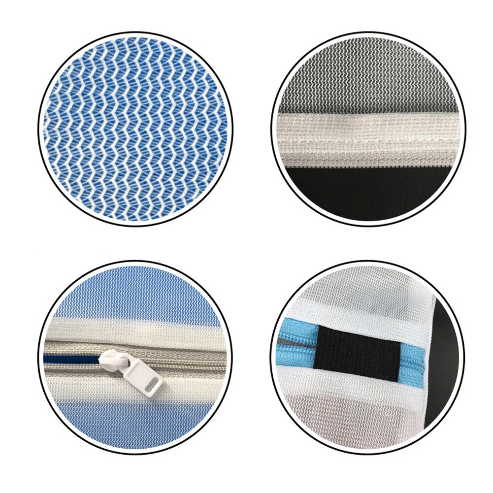 Met Opknoping Loops Ritssluiting Machine Opslag Wassen Netto Badkamer Drogen Schoen Waszak Thuis Wasserij Polyester Duurzaam