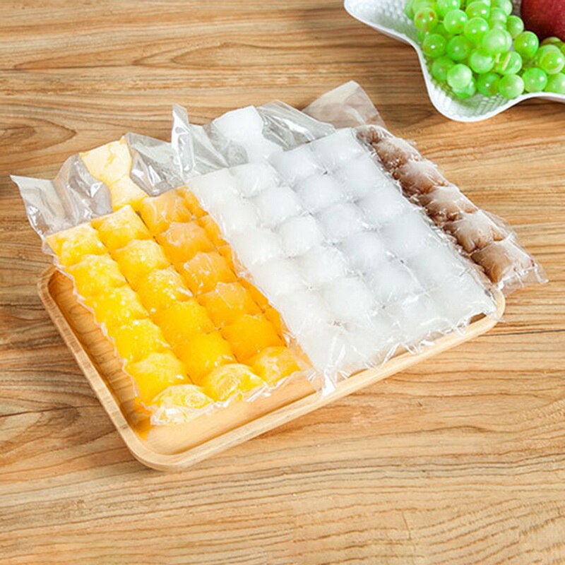 10 pièces moule à glaçons auto-joint sacs à glaçons Transparent jetable plus rapide machine à congeler sac à glace Gadgets de cuisine