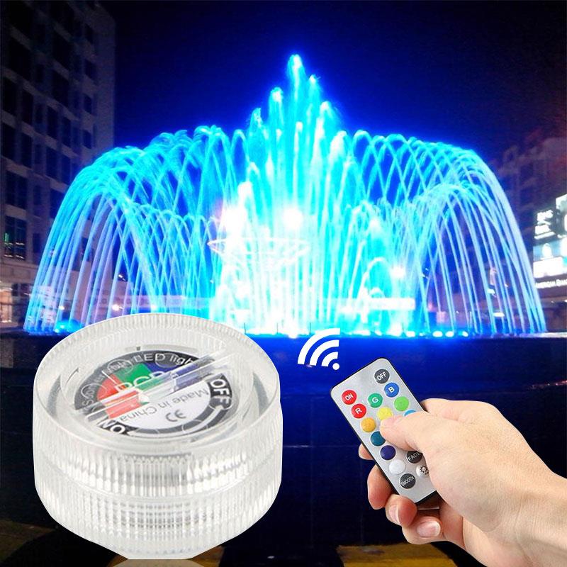 RGB LED Vase Light Submersible Lamp Submersible Light Party Festival Wedding Colorful