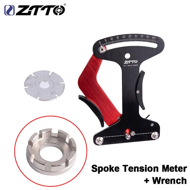 ZTTO bicycle tool spoke tension meter spoke radiation inspection indicator wire wheel set adjustment tool TM-1 competition: Tension Meter Wrench