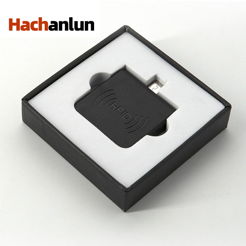 Mini lector Rfid portátil para el hogar, soporte para ventana/teléfono android, 13,56 mhz, tarjeta Nfc, Chip inteligente, lector Otg