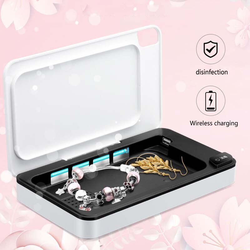 Portable Mobile Phone Sanitizer And Charger Uv Sterilizer Multi Function Mask Sterilizer Makeup Ultraviolet Disinfectant Machine