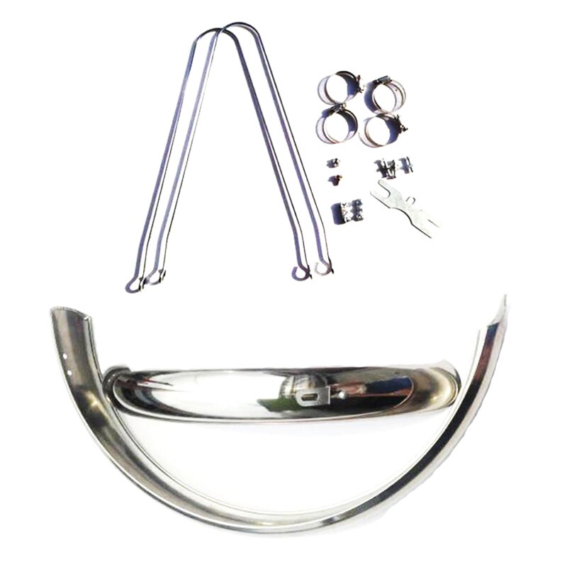 Guardabarros de bicicleta de 18 y 20 pulgadas, alas de acero inoxidable para bicicleta de montaña, guardabarros delantero y trasero: 20 inch V brake