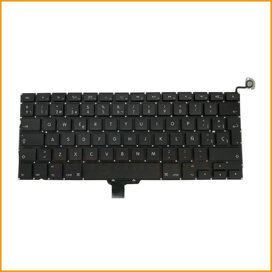 Teclado A1278 para portátil MacBook Pro de 13 ", teclado español con retroiluminación, reemplazo años,