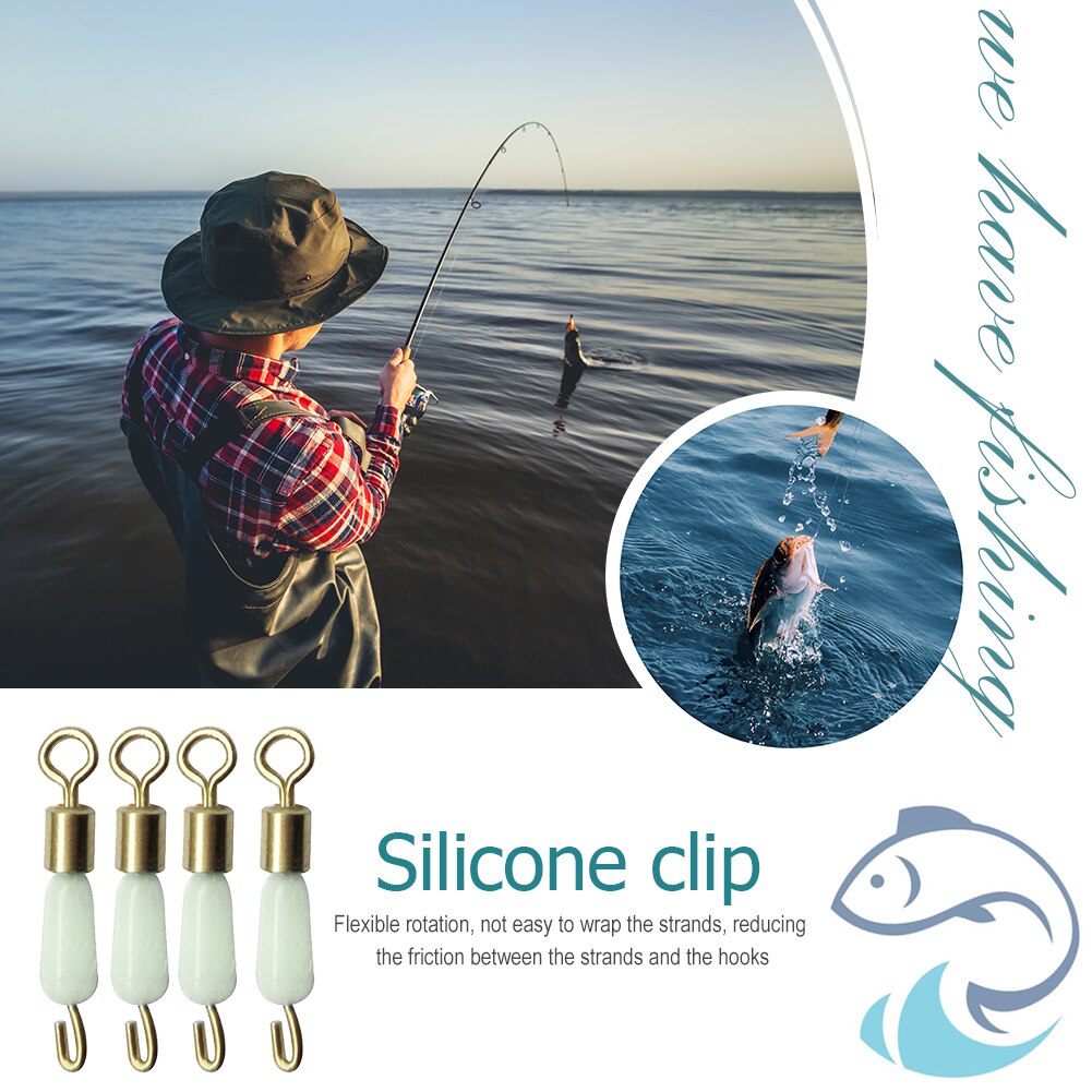 30 Stks/partij Ball Bearing Swivel Solid Ringen Vissen Connector Oceaan Boot Vissen Haken Quick Fast Link Connector