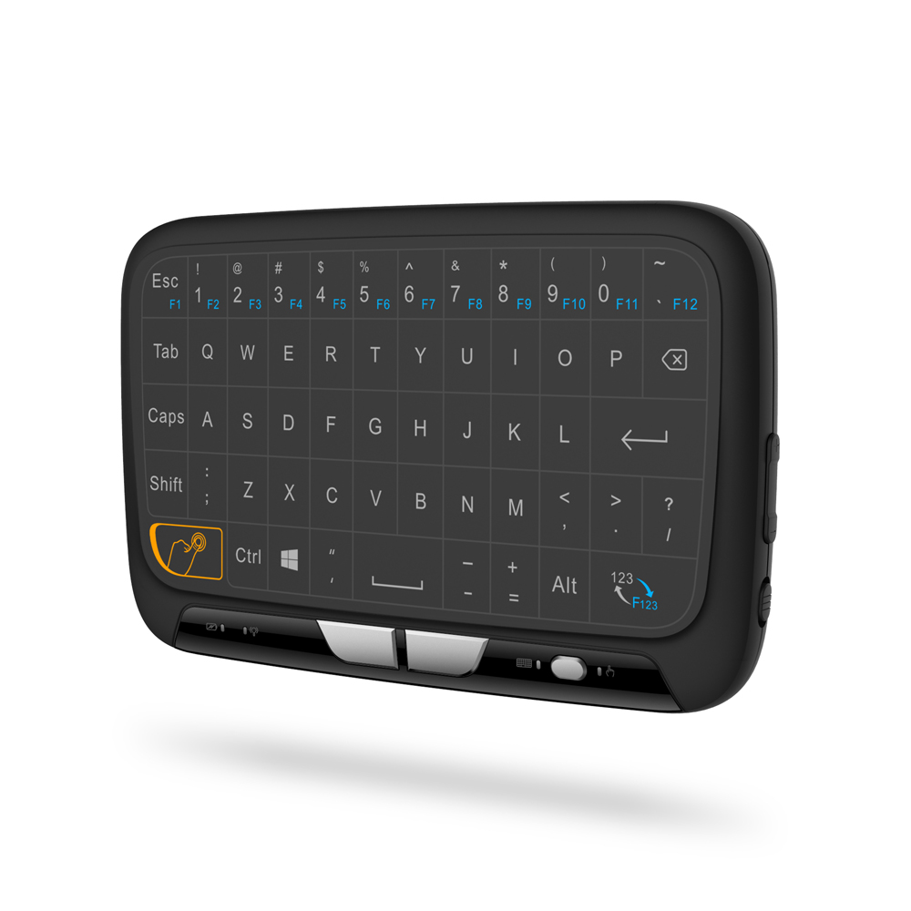 H18 Mini Wireless Keyboard 2.4GHz Portable Keyboard With Touchpad Mouse for Windows Android/Google/Smart TV Linux Windows Mac