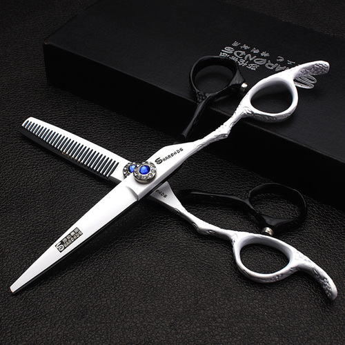 6 Inch Left-handed Barber Scissors Hairdressing Thinning Scissprs Cutting Shears Left Handed Hairdresser Makas: 6inch C3