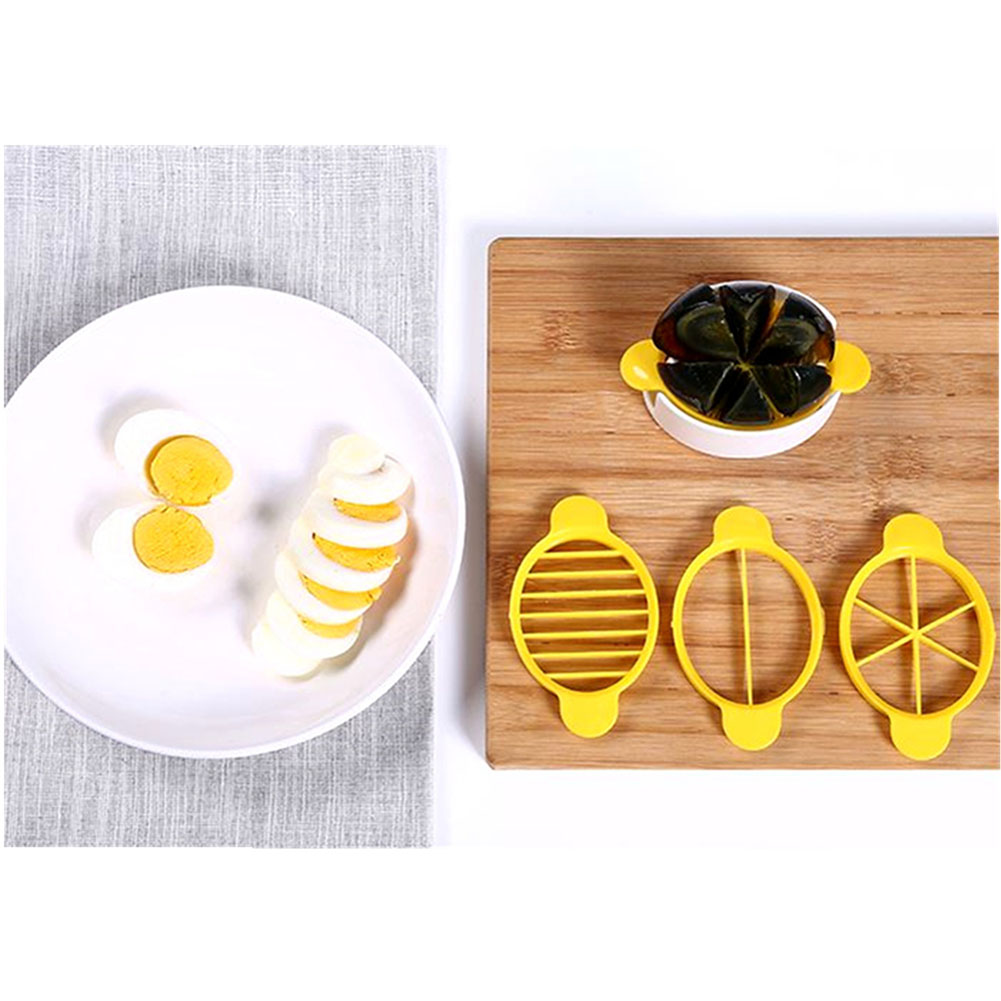 3 in 1 Convenient Multifunctional Wheat Straw Egg Cutter Split Device Food Divider Slicer Egg Slicer Eco-Friendly Tool