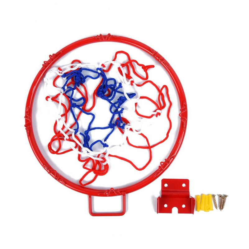 Fantastisk basketballkurv, nem at installere, 32cm basketballkurve, basketballmål, 1 sæt foldbar basketballkurv, metalmål med kant