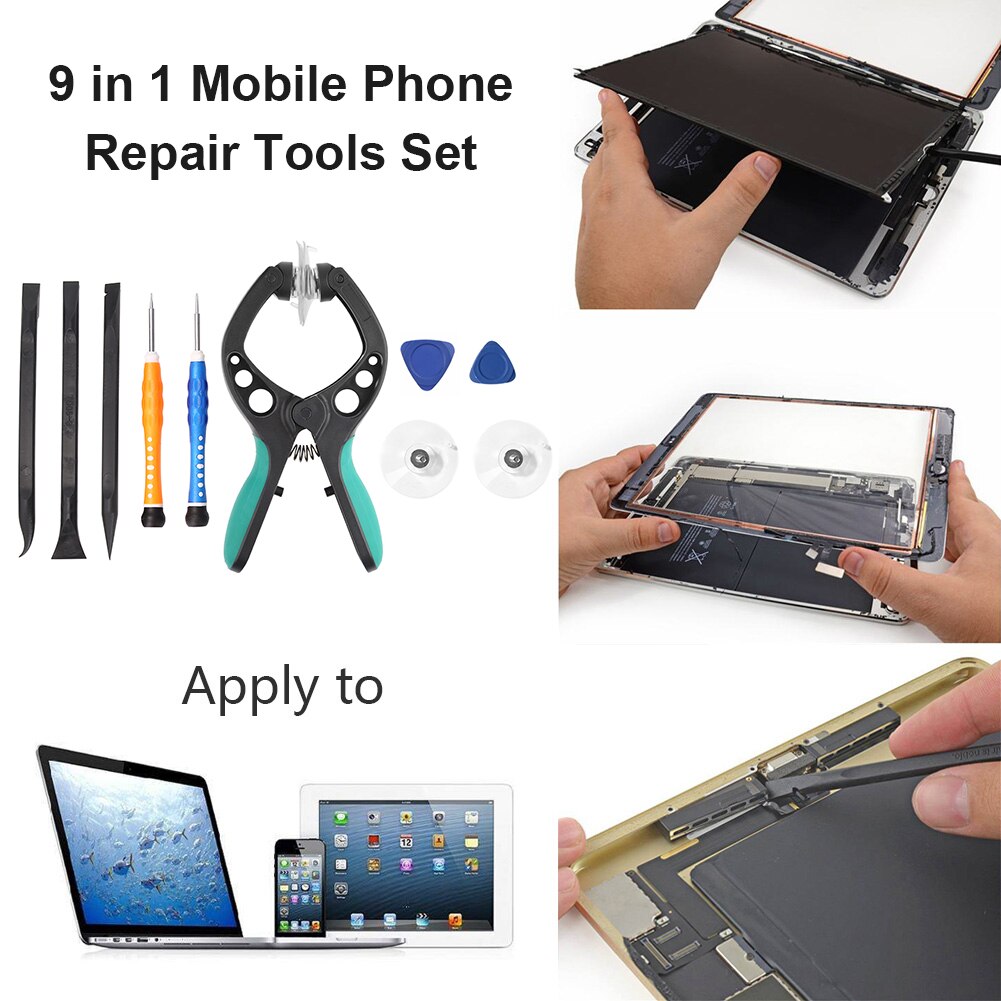 9 in 1 Mobile Phone Parts Screen Disassemble Opening Screwdriver Repair Tools Set for Mobile Phone Maintenance