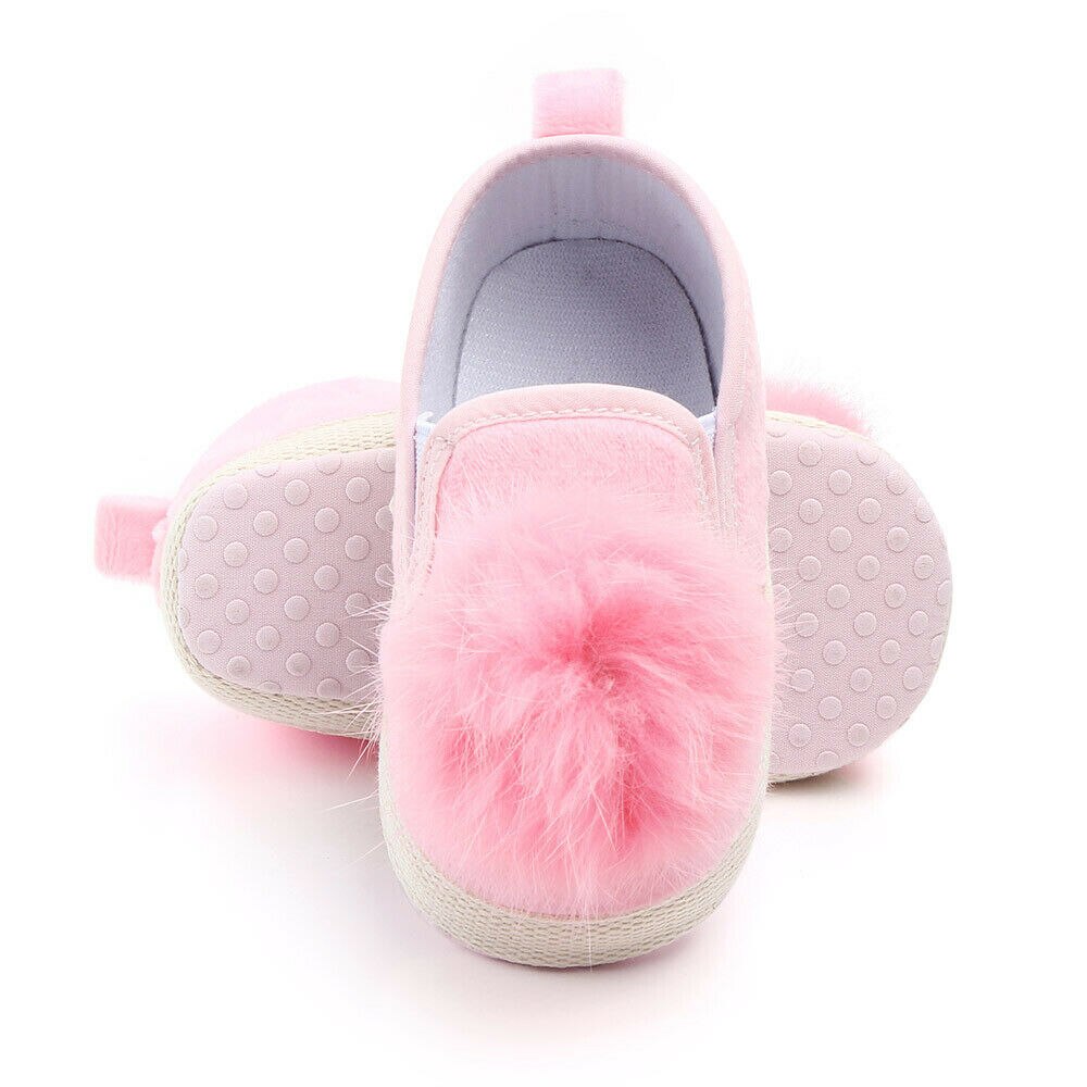 Toddler nyfödd baby flicka mjuk sula spjälsäng skor halkskydd vagn prewalker sneakers 3 färger