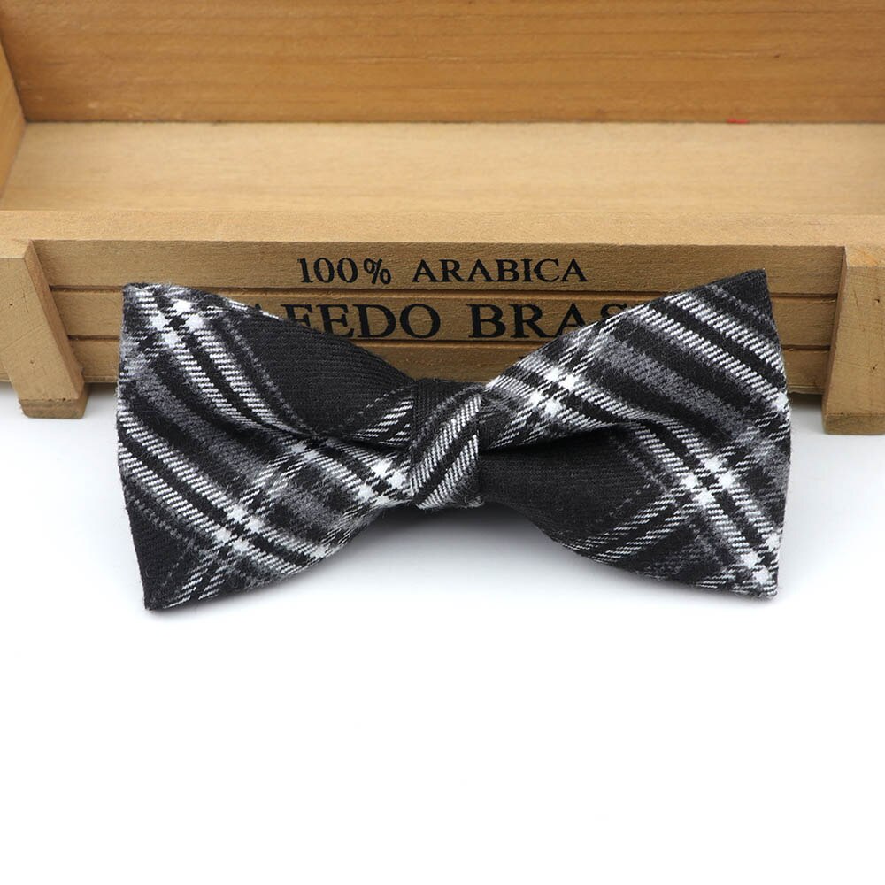 Stribet klassisk formel bomuldssløjfe gravata flere farver butterfly mønster slips herre luksus slips tweed butterfly: 12