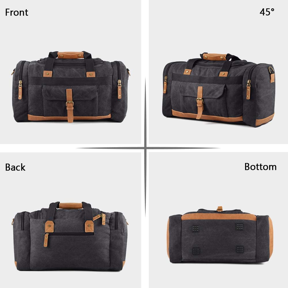 Markroyal Reistassen Canvas 50L Grote Reizen Duffle Voor Overnachting Duffle Tassen Weekend Bagage Mannen Schoudertas