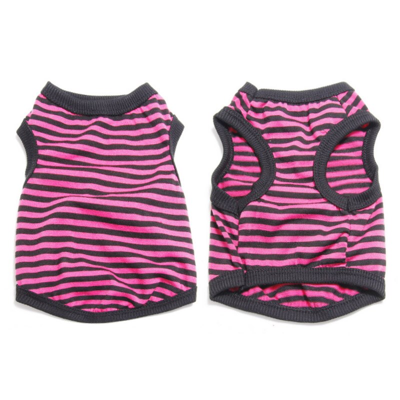 Summer Dog Clothes Pet T Shirt for Small Dog Pet Vest for Dogs T Shirts for Cats Puppy Shirt for Yorkshire Terrier Clothes 35: Pink / S