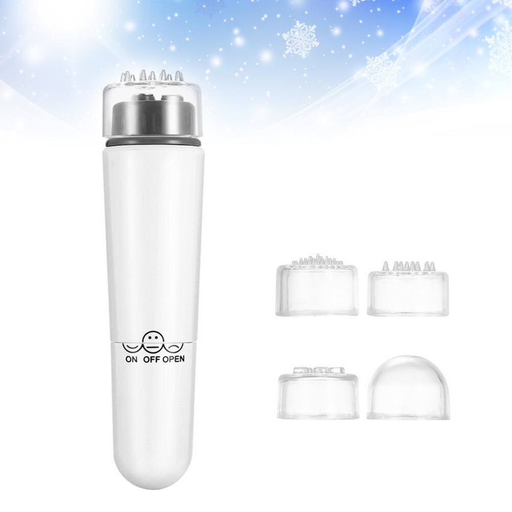 4 in 1 Electric Facial Massager Mini Acupressure Device for Sore Muscles Pain Relief(White)