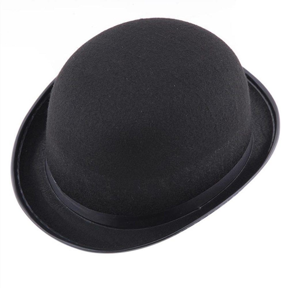 Punk svart trollkarl magi hattar vind gentleman hatt party performance jazz hatt halloween rekvisita vanliga män kvinnor unisex trick keps
