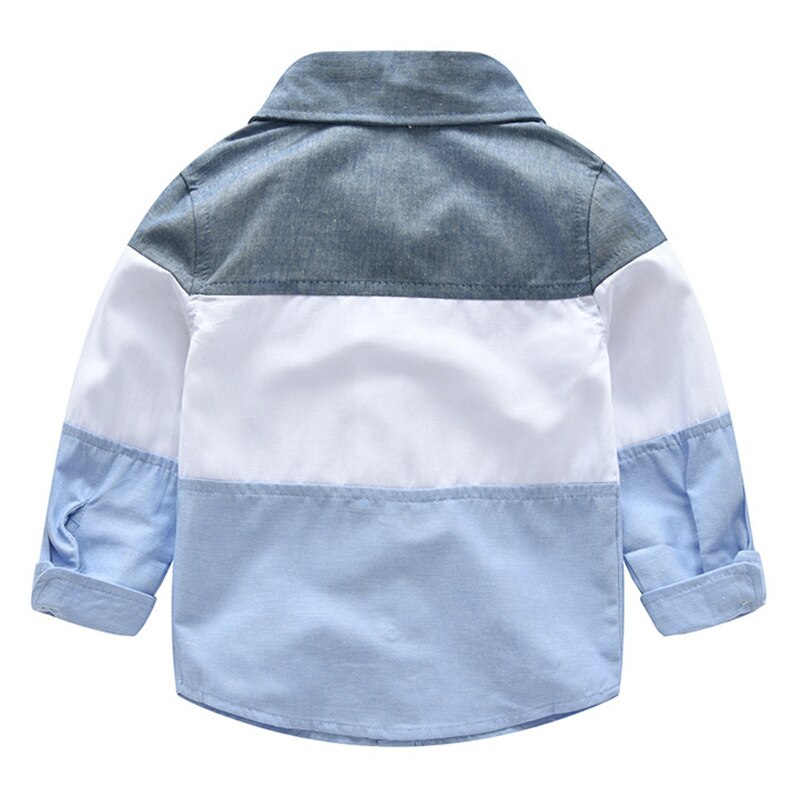 Shirt Voor Jongens Kids Katoen Knop Turn-Down Shirts Peuter Jongens Kraag Shirt Kinderen Engeland Kleding Tops Schooluniform blouse