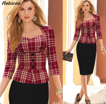 Blazer Women Business Suits Formal Office Suits Work Long Sleeve Knee-Length Suits With Skirts 5 Colours For Women