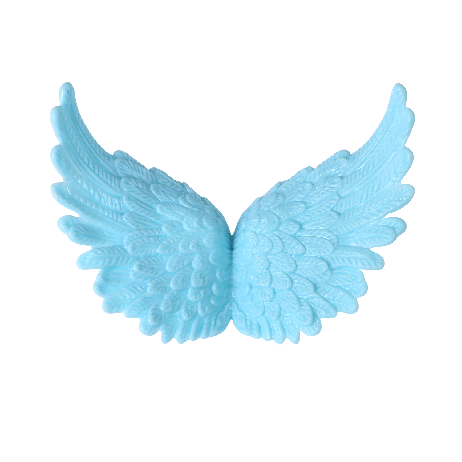 6pcs/lot Angel Wing Resin Cake Topper For Wedding Birthday Party Baking Dessert Valentine's Day Cake Top Decoration Supplies: L / MINT GREEN