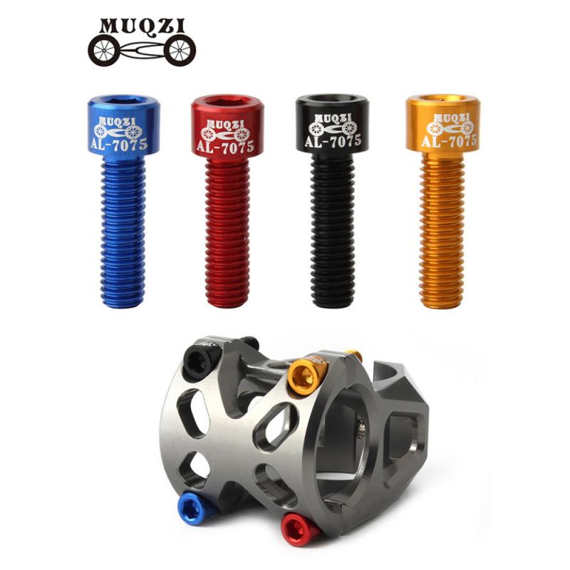 4 Stuks Fiets Stuurpen Schroef Aluminium M5 * 17Mm Mountain Road Fixed Gear Stuurpen Riser Bouten Fietsen fiets Onderdelen