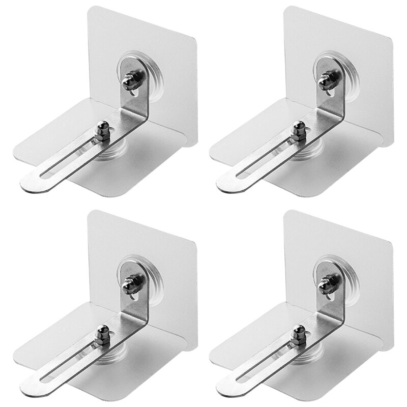 Q81A 4 Pcs Furniture Anchors Anti-tip Furniture Straps Adjustable Anti-Fall Buckle Cabinet Anchors Furniture Wall Anchors for: large