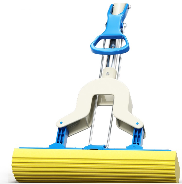 Fregona de esponja de agua plegable, fregona absorbente de algodón estirable, varilla de acero inoxidable, herramienta de limpieza de suelo