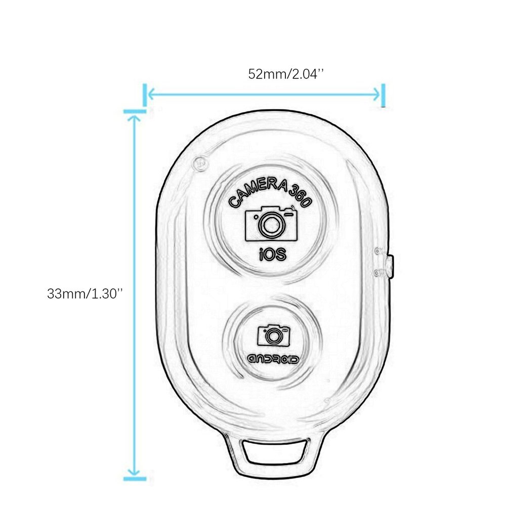 Wireless Bluetooth Smart Phone Camera Remote Control Shutter For Selfie Stick Monopod Compatible Android IOS