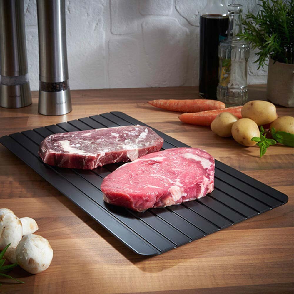 2-in-1 Fast Defrosting Tray Thaw Frozen Food Meat Fruit Quick Defrosting Plate Board Defrost Plate Cooking Tools Kitchen Gadgets