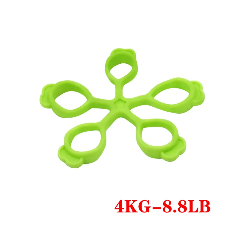 Expansor de dedo de silicona, fortalecedor de agarre de mano, entrenador de fuerza de agarre para artritis, ejercicio del túnel carpiano, guitarra y escalada: Negro