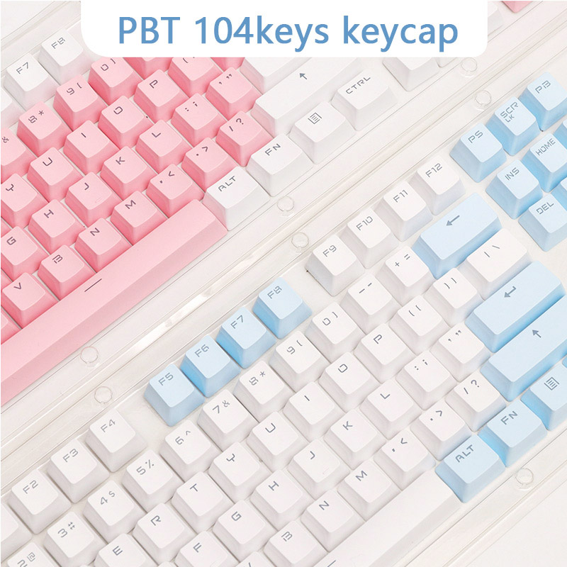 Pbt Doorschijnende Backlight Keycaps 104 Toetsen Mechanische Toetsenbord Sleutel Cap Double Shot Key Cap Voor Cherry Mx