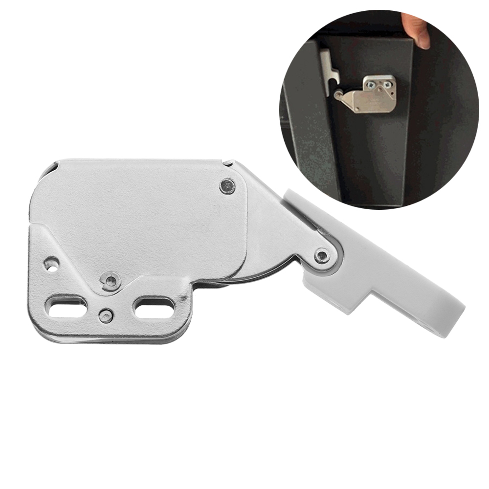 21X27 Mm Mini Push Lente Clip Lock Catch Klink Kasten Anti-Diefstal Kast Deuren Lock Met Cross toetsen Voor Meubels Hardware