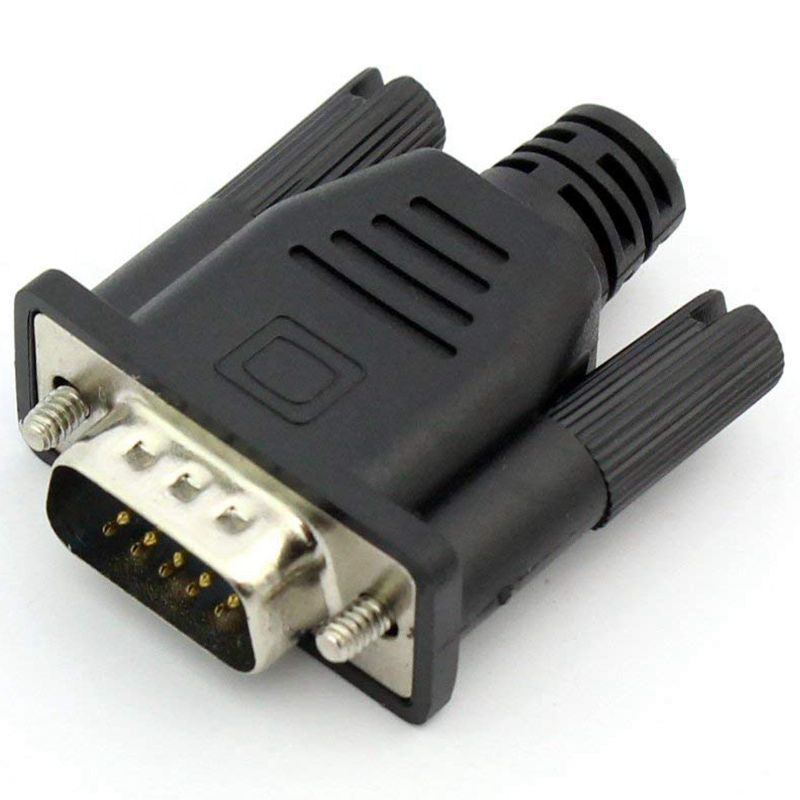--VGA Virtual Display Adapter Male Dummy Plug EDID Headless Ghost Emulator Lock Plate: Default Title