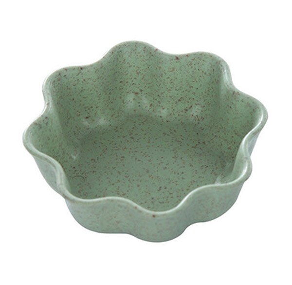Homies-vaisselle de cuisine polyvalente en forme de feuille, petites soucoupes assaisonnées bol blé paille plat vaisselle japonaise 1 pièce: Kaki