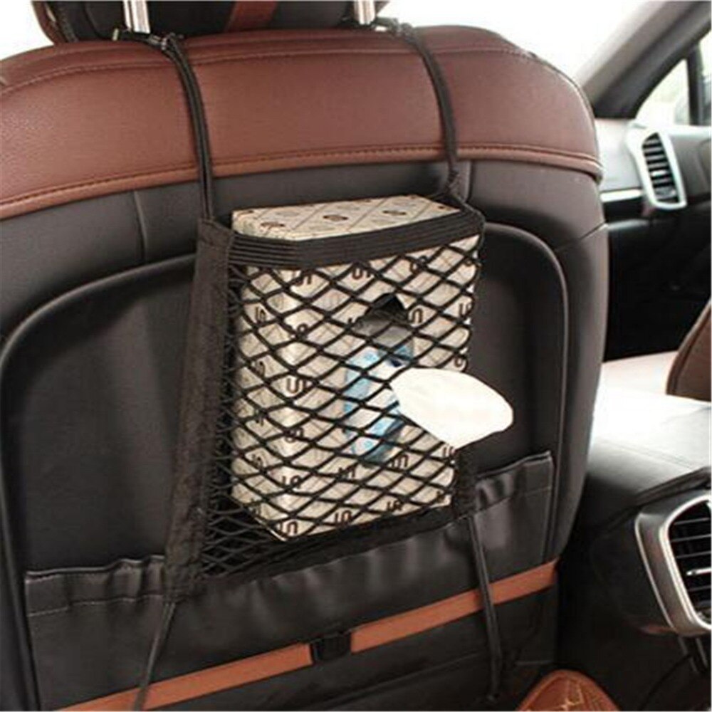 Organizador Almacenamiento de respaldo de asiento de malla de red para KIA Ceed Rio k3 k5 Forte Sorento Sportage R Hyundai SOLARIS Verna IX25 IX35 IX45
