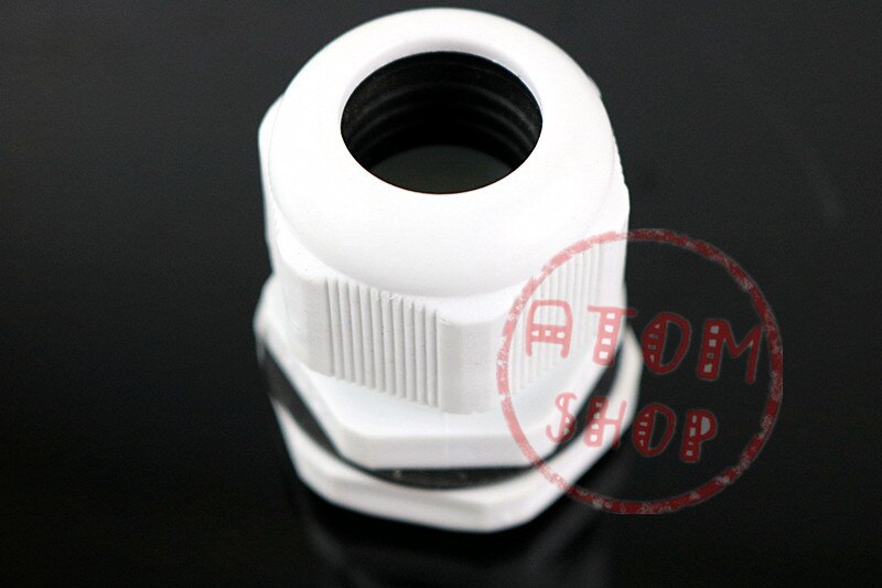 10PCS PG7 3-6.5mm Cable gland IP68 Waterproof Nylon Plastic Cable Gland Connector CE