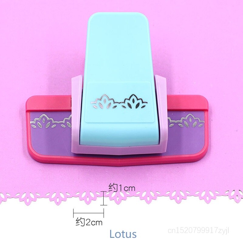 DIY Paper Cutting Tools Paper Puncher Crafting Border Hand Punch Lace Heart Flower Paper Punch for Scrapbooking Arts: E