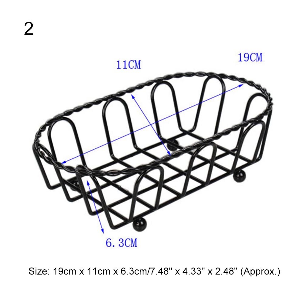 French Fries Basket Stainless Steel Food Storage Rack Snack Icing French Fry Containers Tin Pails Wedding Birthday Party Favors: 2